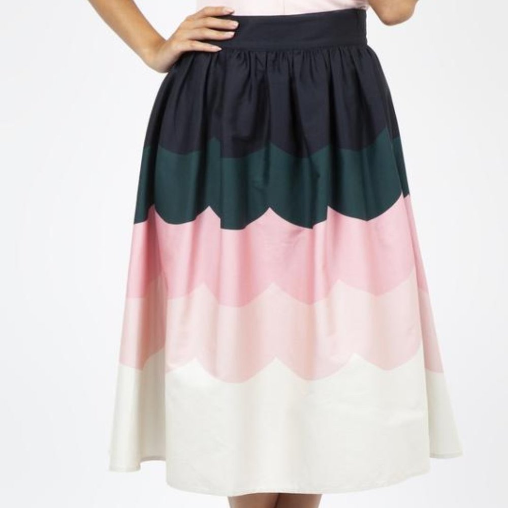 Voodoo Vixen Sofia Scalloped Skirt XL